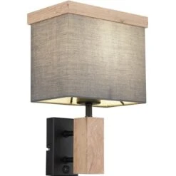 Globo Wandlampe Ossi 1-flammig Schwarz Matt 200 X 300 Mm