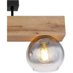 Globo Deckenleuchte Moitas 3-flammig Schwarz Matt-Rauchfarben 650 X 150 X 280 Mm -Globo Lighting 9007371436972 3749 CU 01