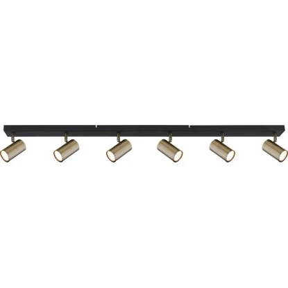 Globo Strahler Robby 6-flammig Schwarz Matt 1150 X 60 X 120 Mm 6 Globo Strahler Robby 6-flammig Schwarz Matt 1150 X 60 X 120 Mm – Bild 4