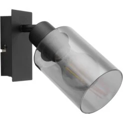 Globo Strahler Hadera 1-flammig Schwarz Matt-Rauchfarben 90 X 200 Mm -Globo Lighting 9007371437214 3749 S 03