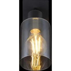 Globo Strahler Hadera 1-flammig Schwarz Matt-Rauchfarben 90 X 200 Mm -Globo Lighting 9007371437214 3749 S 05