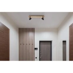 Globo LED-Deckenleuchte Ulla 3-flammig Schwarz Matt 600 X 150 X 180 Mm