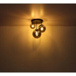 Globo Pendelleuchte Joel 3-flammig Schwarz Matt-Rauchfarben 520 X 800 Mm 12 Globo Pendelleuchte Joel 3-flammig Schwarz Matt-Rauchfarben 520 X 800 Mm -Globo Lighting 9007371437665 3749 S 03