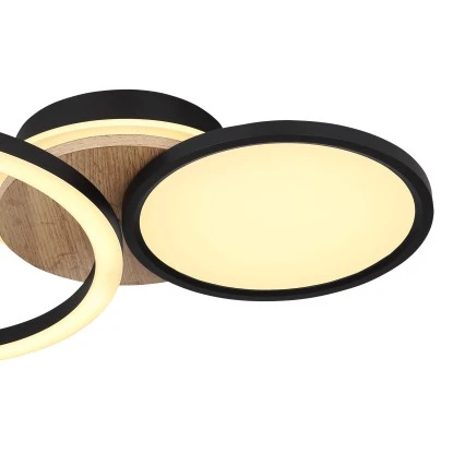 Globo LED-Deckenleuchte Sid 1-flammig Schwarz Matt 515 X 300 X 105 Mm 8 Globo LED-Deckenleuchte Sid 1-flammig Schwarz Matt 515 X 300 X 105 Mm – Bild 6