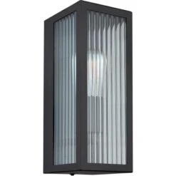 Globo Außenleuchte 1-flammig Schwarz Matt 12 Cm X 32 Cm