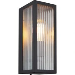 Globo Außenleuchte 1-flammig Schwarz Matt 12 Cm X 32 Cm 9 Globo Außenleuchte 1-flammig Schwarz Matt 12 Cm X 32 Cm -Globo Lighting 9007371437801 3749 S 03