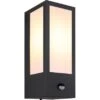 Globo Außenleuchte Mit Bewegungsmelder 1-flammig Schwarz Matt 120 X 320 Mm -Globo Lighting 9007371438136 3749 S 01