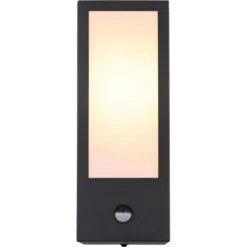 Globo Außenleuchte Mit Bewegungsmelder 1-flammig Schwarz Matt 120 X 320 Mm -Globo Lighting 9007371438136 3749 S 03