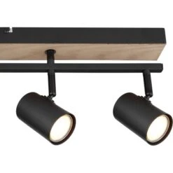 Globo Strahler Robby 5-flammig Schwarz Matt 700 X 350 X 180 Mm