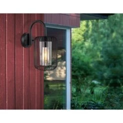 Globo Außenleuchte 1-flammig Schwarz Matt 160 X 325 Mm