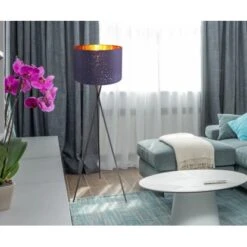 Globo Stehlampe 1-flammig Schwarz Matt 620 X 1600 Mm