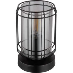 Globo Tischlampe Kammi 1-flammig Schwarz 131 X 200 Mm -Globo Lighting 9007371438259 3749 S 03