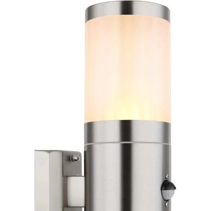 Globo Außenleuchte 2-flammig Silber Glänzend 10,2 Cm X 42 Cm 6 Globo Außenleuchte 2-flammig Silber Glänzend 10,2 Cm X 42 Cm – Bild 4