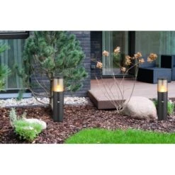 Globo Außenleuchte 1-flammig Schwarz Matt Ø 14 Cm X 50 Cm 11 Globo Außenleuchte 1-flammig Schwarz Matt Ø 14 Cm X 50 Cm -Globo Lighting 9007371438280 3749 AB 01