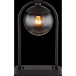 Globo Außenleuchte 1-flammig Schwarz Matt-Rauchfarben 319 X 450 Mm -Globo Lighting 9007371438389 3749 2