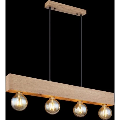 Globo Pendelleuchte Erna 4-flammig Dunkelbraun 800 X 60 X 1200 Mm 7 Globo Pendelleuchte Erna 4-flammig Dunkelbraun 800 X 60 X 1200 Mm – Bild 5
