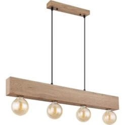 Globo Pendelleuchte Erna 4-flammig Dunkelbraun 800 X 60 X 1200 Mm 14 Globo Pendelleuchte Erna 4-flammig Dunkelbraun 800 X 60 X 1200 Mm -Globo Lighting 9007371439140 3749 S 03