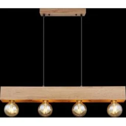 Globo Pendelleuchte Erna 4-flammig Dunkelbraun 800 X 60 X 1200 Mm 17 Globo Pendelleuchte Erna 4-flammig Dunkelbraun 800 X 60 X 1200 Mm -Globo Lighting 9007371439140 3749 S 05