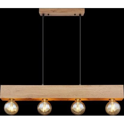 Globo Pendelleuchte Erna 4-flammig Dunkelbraun 800 X 60 X 1200 Mm 8 Globo Pendelleuchte Erna 4-flammig Dunkelbraun 800 X 60 X 1200 Mm – Bild 6