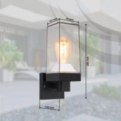 Globo Außenleuchte Gabba 1-flammig 110 X 290 Mm -Globo Lighting 9007371439317 3749 S 09