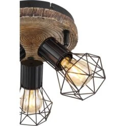 Globo Strahler Priska 3-flammig Schwarz 300 X 300 Mm -Globo Lighting 9007371439362 3749 CU 01