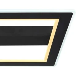 Globo LED-Deckenleuchte Mattia 1-flammig Schwarz Matt 450 X 450 X 50 Mm -Globo Lighting 9007371439423 3749 CU 01