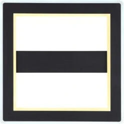 Globo LED-Deckenleuchte Mattia 1-flammig Schwarz Matt 450 X 450 X 50 Mm -Globo Lighting 9007371439423 3749 S 04