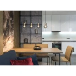 Globo Pendelleuchte Priska 4-flammig Schwarz Matt 720 X 130 X 1200 Mm