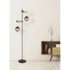 Globo Stehlampe Fitz 2-flammig Schwarz Matt-Gold Rauchfarben 510 X 250 X 1680 Mm -Globo Lighting 9007371439850 3749 AB 01