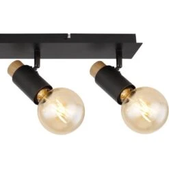 Globo Strahler Matti 4-flammig Schwarz Matt 655 X 80 X 145 Mm -Globo Lighting 9007371439874 3749 CU 01