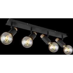 Globo Strahler Matti 4-flammig Schwarz Matt 655 X 80 X 145 Mm -Globo Lighting 9007371439874 3749 S 02