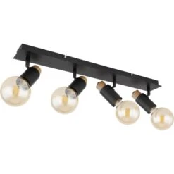 Globo Strahler Matti 4-flammig Schwarz Matt 655 X 80 X 145 Mm -Globo Lighting 9007371439874 3749 S 03