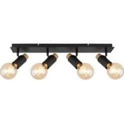 Globo Strahler Matti 4-flammig Schwarz Matt 655 X 80 X 145 Mm -Globo Lighting 9007371439874 3749 S 04