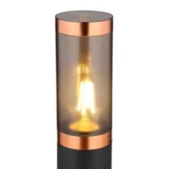 Globo Außenleuchte Boston 1-flammig Schwarz Rauchfarben 127 X 800 Mm -Globo Lighting 9007371439911 3749 CU 01