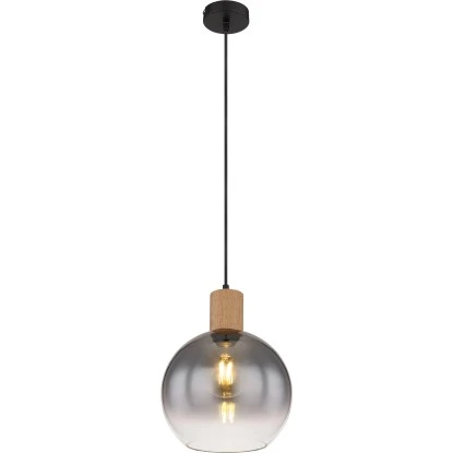 Globo Pendelleuchte Moitas 1-flammig Schwarz Matt-Rauchfarben 250 X 1200 Mm 4 Globo Pendelleuchte Moitas 1-flammig Schwarz Matt-Rauchfarben 250 X 1200 Mm – Bild 2