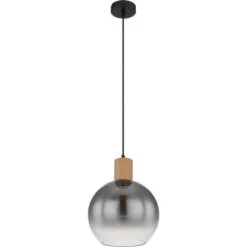 Globo Pendelleuchte Moitas 1-flammig Schwarz Matt-Rauchfarben 250 X 1200 Mm 12 Globo Pendelleuchte Moitas 1-flammig Schwarz Matt-Rauchfarben 250 X 1200 Mm -Globo Lighting 9007371439966 3749 S 03