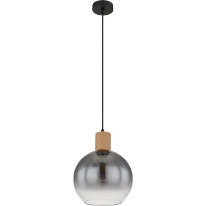 Globo Pendelleuchte Moitas 1-flammig Schwarz Matt-Rauchfarben 250 X 1200 Mm 5 Globo Pendelleuchte Moitas 1-flammig Schwarz Matt-Rauchfarben 250 X 1200 Mm – Bild 3