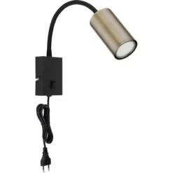 Globo Wandlampe Robby 1-flammig Schwarz Matt 70 X 440 Mm 8 Globo Wandlampe Robby 1-flammig Schwarz Matt 70 X 440 Mm -Globo Lighting 9007371440009 3749 S 02