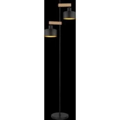 Globo Stehlampe Rielly 2-flammig Schwarz Matt 440 X 250 X 1680 Mm -Globo Lighting 9007371440146 3749 S 05