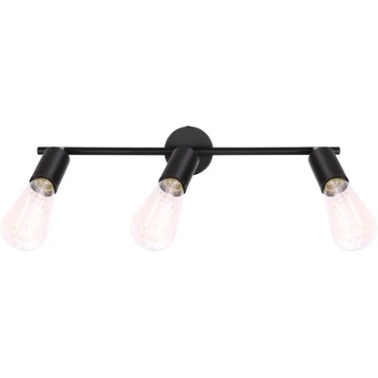 Globo Strahler Martha 3-flammig Schwarz Matt 480 X 80 X 150 Mm 7 Globo Strahler Martha 3-flammig Schwarz Matt 480 X 80 X 150 Mm – Bild 5