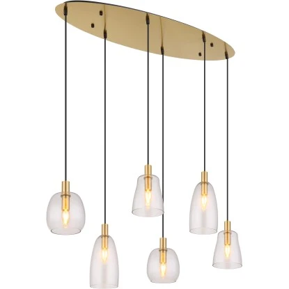 Globo Pendelleuchte 6-flammig 970 X 325 X 1300 Mm 4 Globo Pendelleuchte 6-flammig 970 X 325 X 1300 Mm – Bild 2