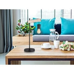 Globo Tischlampe 1-flammig Schwarz Matt 330 X 180 X 550 Mm