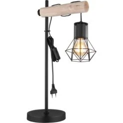 Globo Tischlampe 1-flammig Schwarz Matt 330 X 180 X 550 Mm -Globo Lighting 9007371440849 3749 S 04