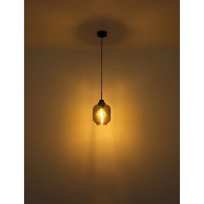 Globo Deckenleuchte 3-flammig Schwarz Matt-Rauchfarben 450 X 330 Mm 7 Globo Deckenleuchte 3-flammig Schwarz Matt-Rauchfarben 450 X 330 Mm – Bild 5