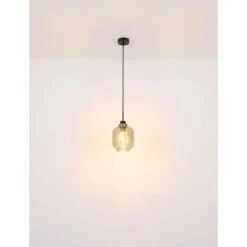Globo Pendelleuchte 4-flammig Schwarz Matt-Rauchfarben 1000 X 180 X 1200 Mm -Globo Lighting 9007371441129 3749 S 07