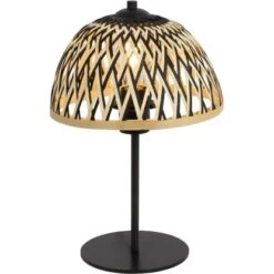 Globo Tischlampe 1-flammig Schwarz Matt 250 X 350 Mm