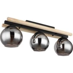 Globo Deckenleuchte 3-flammig Schwarz Matt-Rauchfarben 600 X 150 X 205 Mm -Globo Lighting 9007371441235 3749 S 02