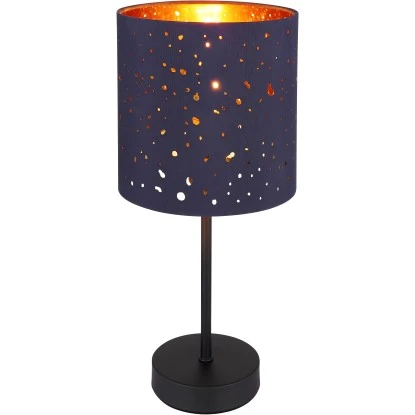 Globo Tischlampe 1-flammig Schwarz Matt 150 X 350 Mm 4 Globo Tischlampe 1-flammig Schwarz Matt 150 X 350 Mm – Bild 2