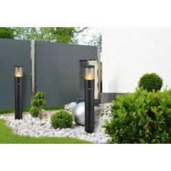 Globo Außenleuchte 1-flammig Schwarz Matt Ø 14 Cm X 80 Cm -Globo Lighting 9007371441280 3749 AB 01