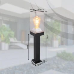 Globo Außenleuchte Gabba 1-flammig 100 X 100 X 500 Mm -Globo Lighting 9007371442317 3749 S 09